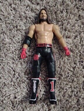 WWE AJ Styles Action Figure - Black & Red Ring Gear (Loose)